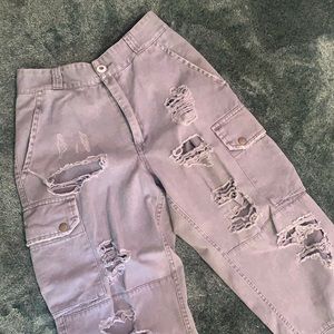 Carmar gray joggers ripped